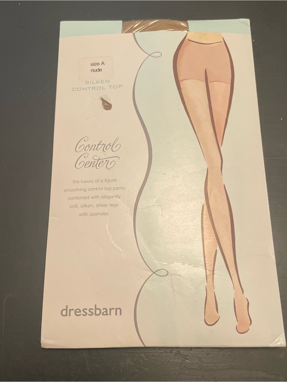 Dress Barn Control Center Silken Control Top Pantyhose Nude Size A small tights